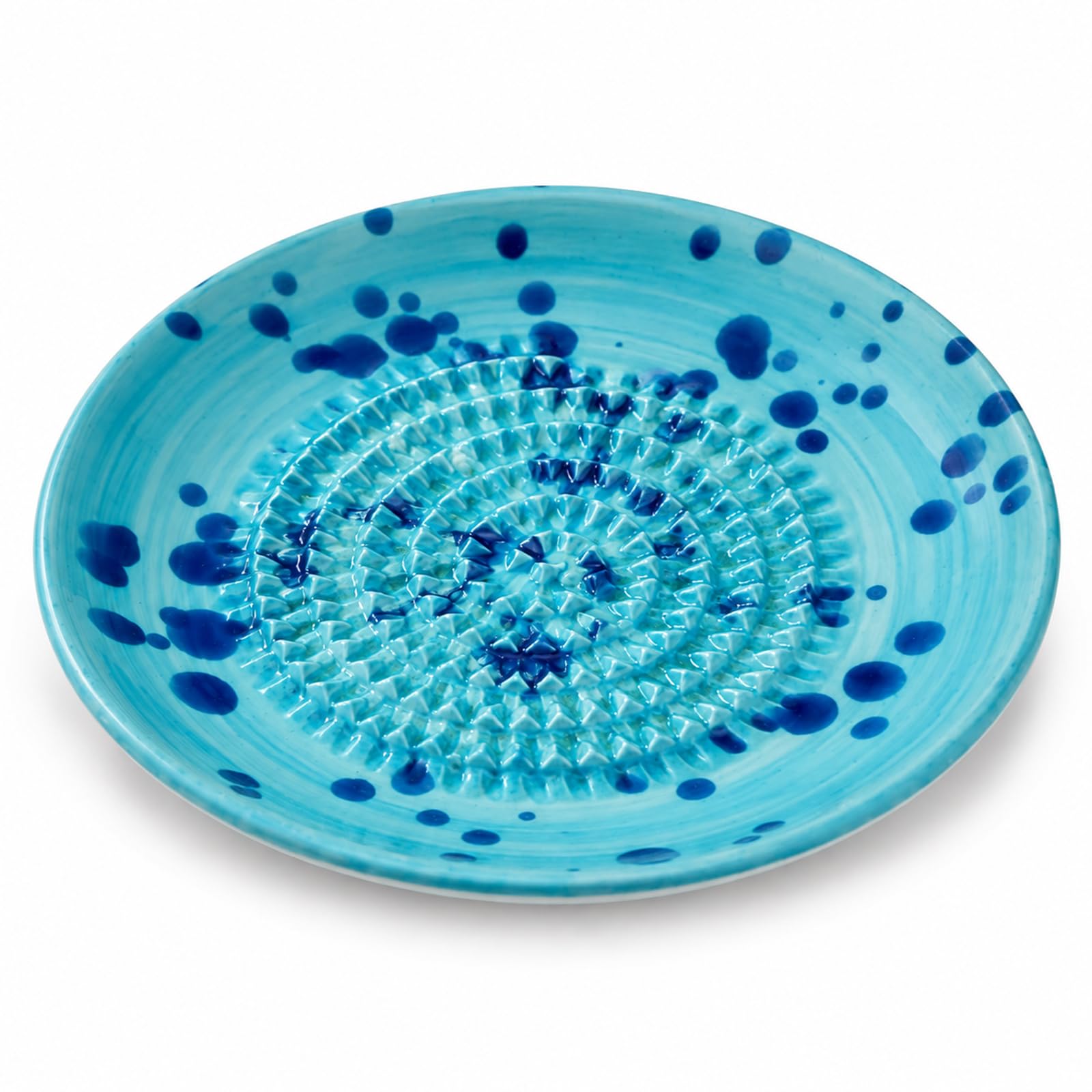 Blue Garlic Grater Plate, Grater Plate, Ceramic Garlic Grater Non Stick Grinding Plate for Ginger Carrots Fruits Kitchen Prep