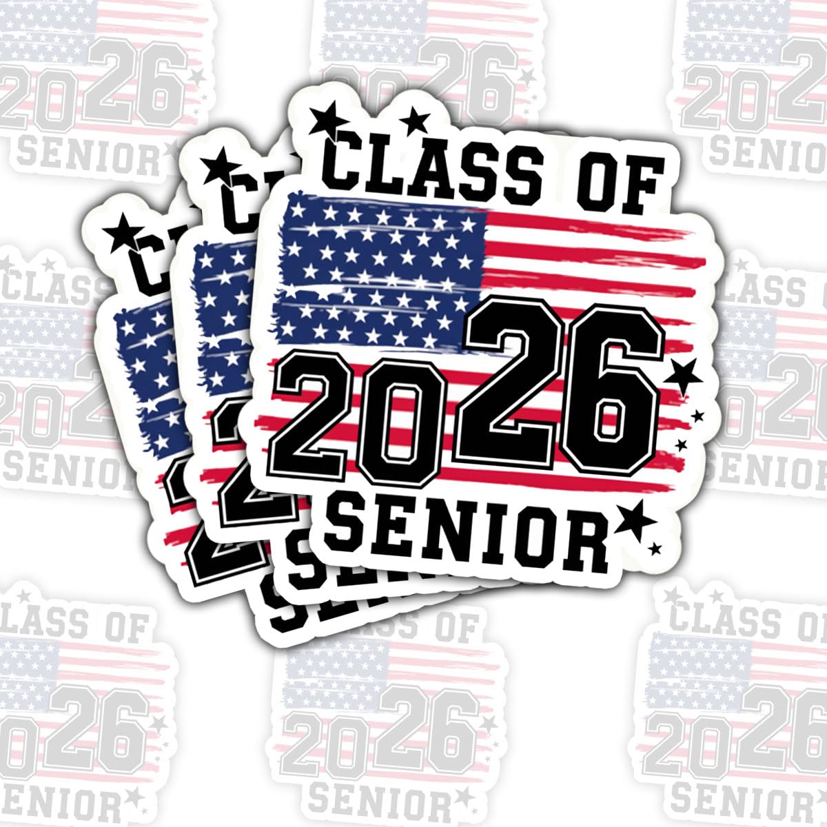 (3pcs-3in) Senior Class 2026 Sticker Graduation Stickers Inspirational | Graduation Gift For Seniors Classmates Suitable For Laptop Water Bottle