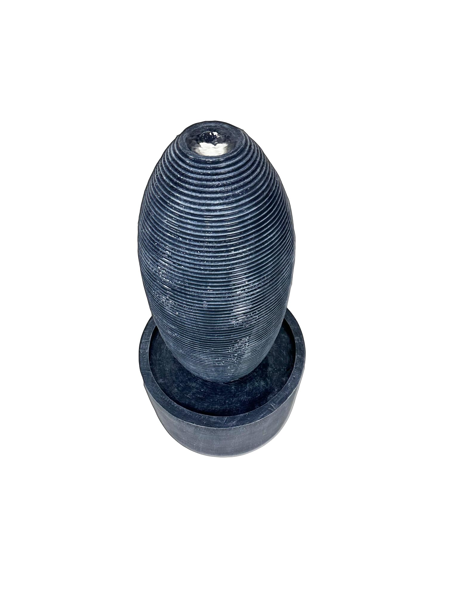 froggit The Fountain - Fuente de jardín, fuente de agua, fuente exterior con iluminación LED, interior y exterior (TheFountain 80) | Fuente de agua, fuente exterior, interior y exterior