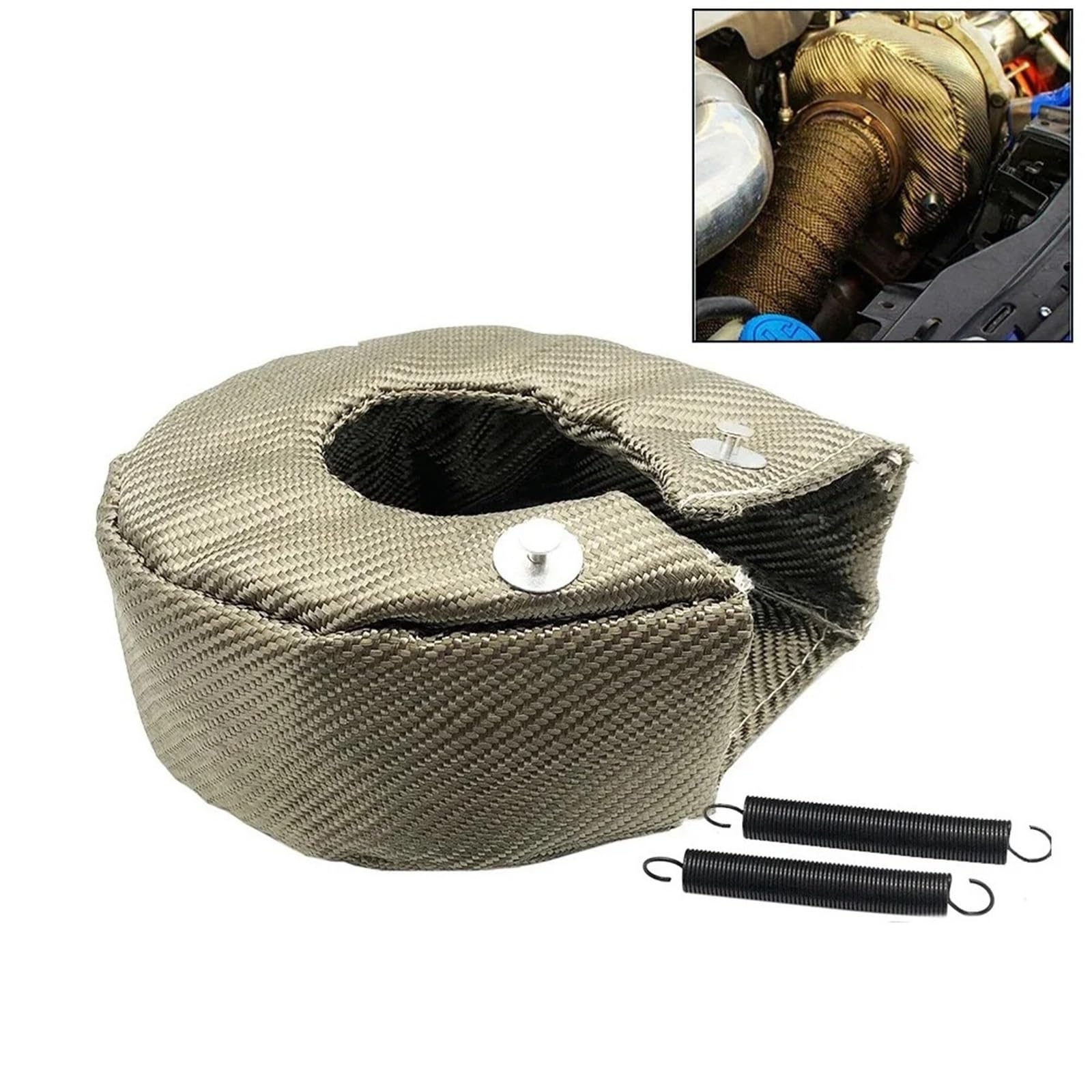 Turbocompresor Compatible con la cubierta protectora térmica del turbocompresor T3/25/28 GT25/28/30/32/35/37/26