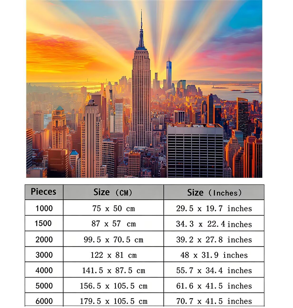 Puzzle 5000P Pièces Architecture Ville-2, Bois 61.6 x 41.5 in, l0-284