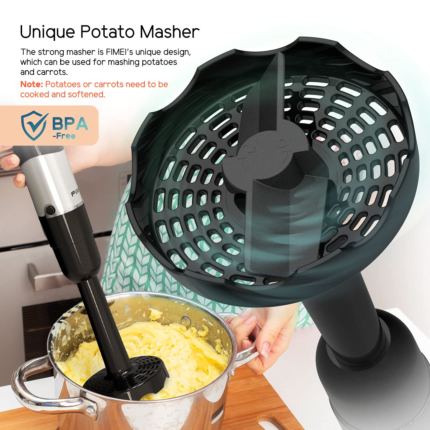 Buy FIMEI Hand Blender, Electric Hand Mixer [360degree Installation