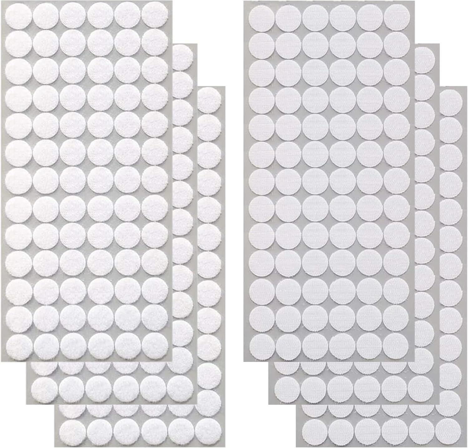 SOPSTUO 1008pcs Sticky Dots Double Sided, Hook and Loop Dots, Self Adhesive Dots Tapes, Waterproof DIY Double Sided Sticky Dots for Office, Home, School (10mm)