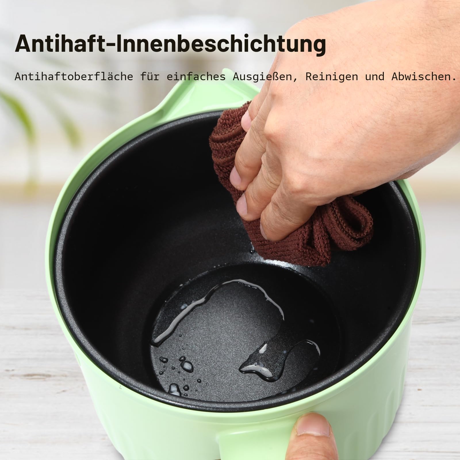 Elektrischer Wachsschmelztiegel 1,5L Digitaler Touchscreen Antihaftbeschichtung Präzise Temperaturkontrolle Kerzenherstellung Seifenherstellung