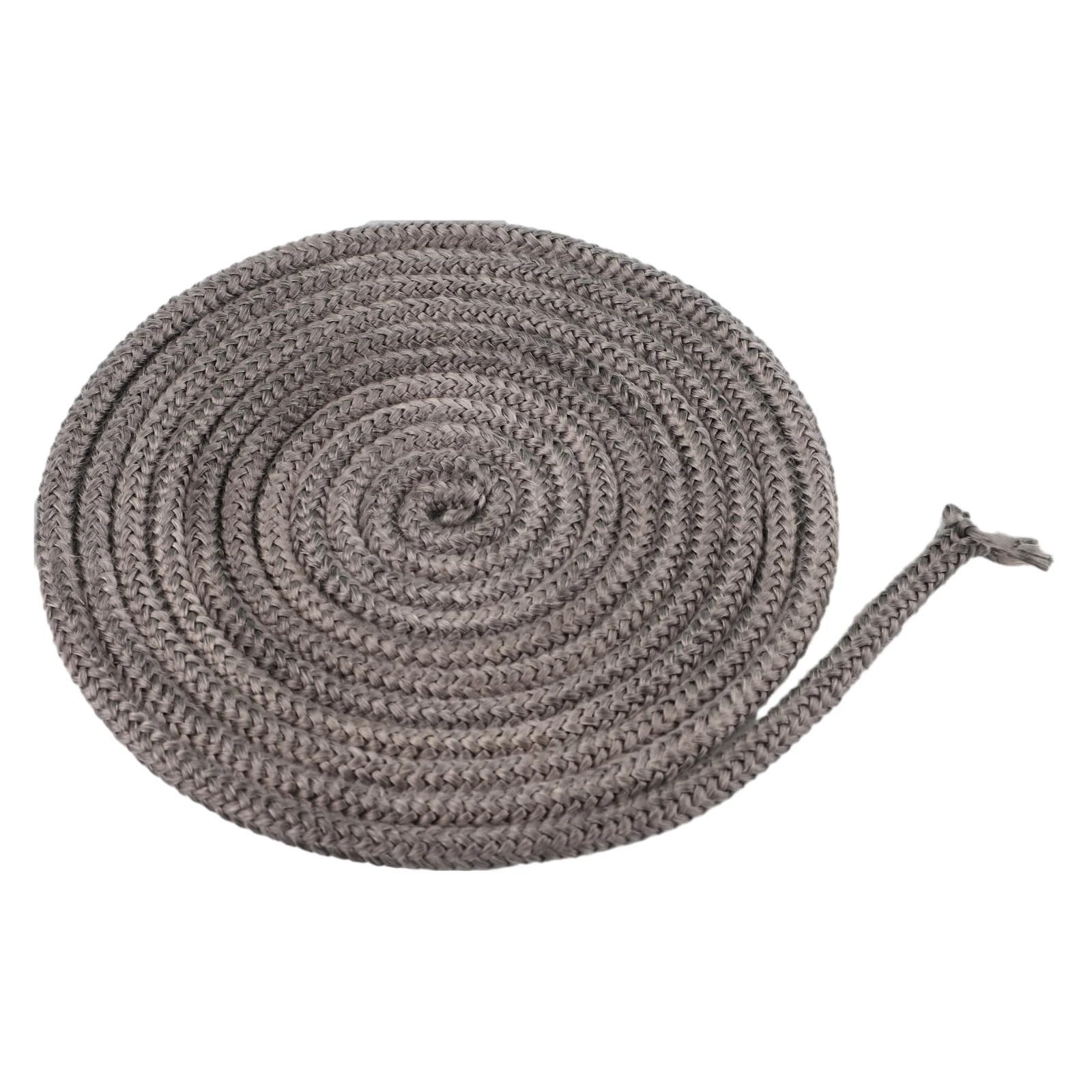 Wood Stove Gasket Fiberglass Rope Seal for Fireplace Stove Door Burner Replacement Dark Grey 9mm x 3m