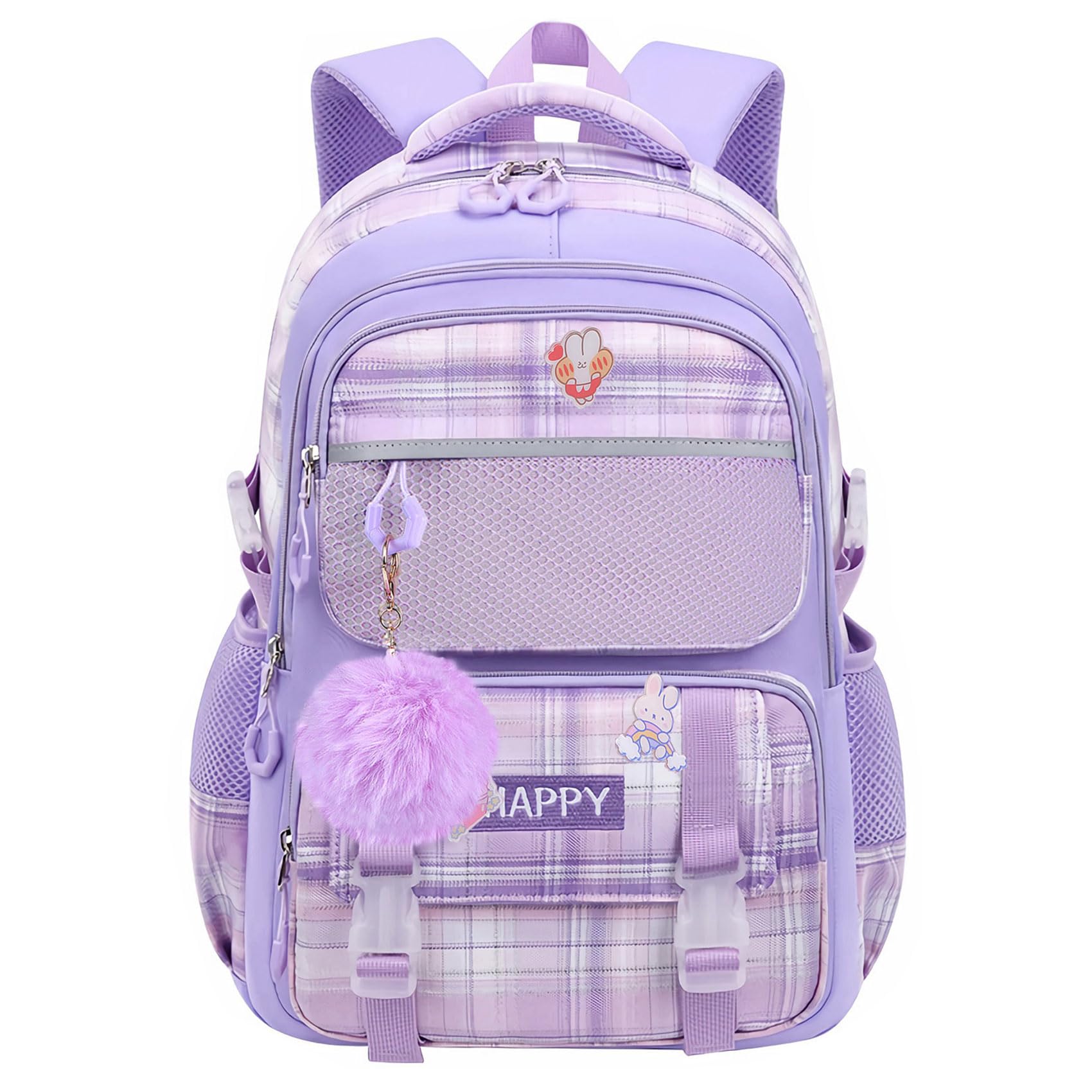 HANXIUCAO Mochila escolar para niñas, gran capacidad, mochila escolar para niñas, adolescentes, resistente al agua, con compartimento para portátil, mochila para niñas Primary Junior High University