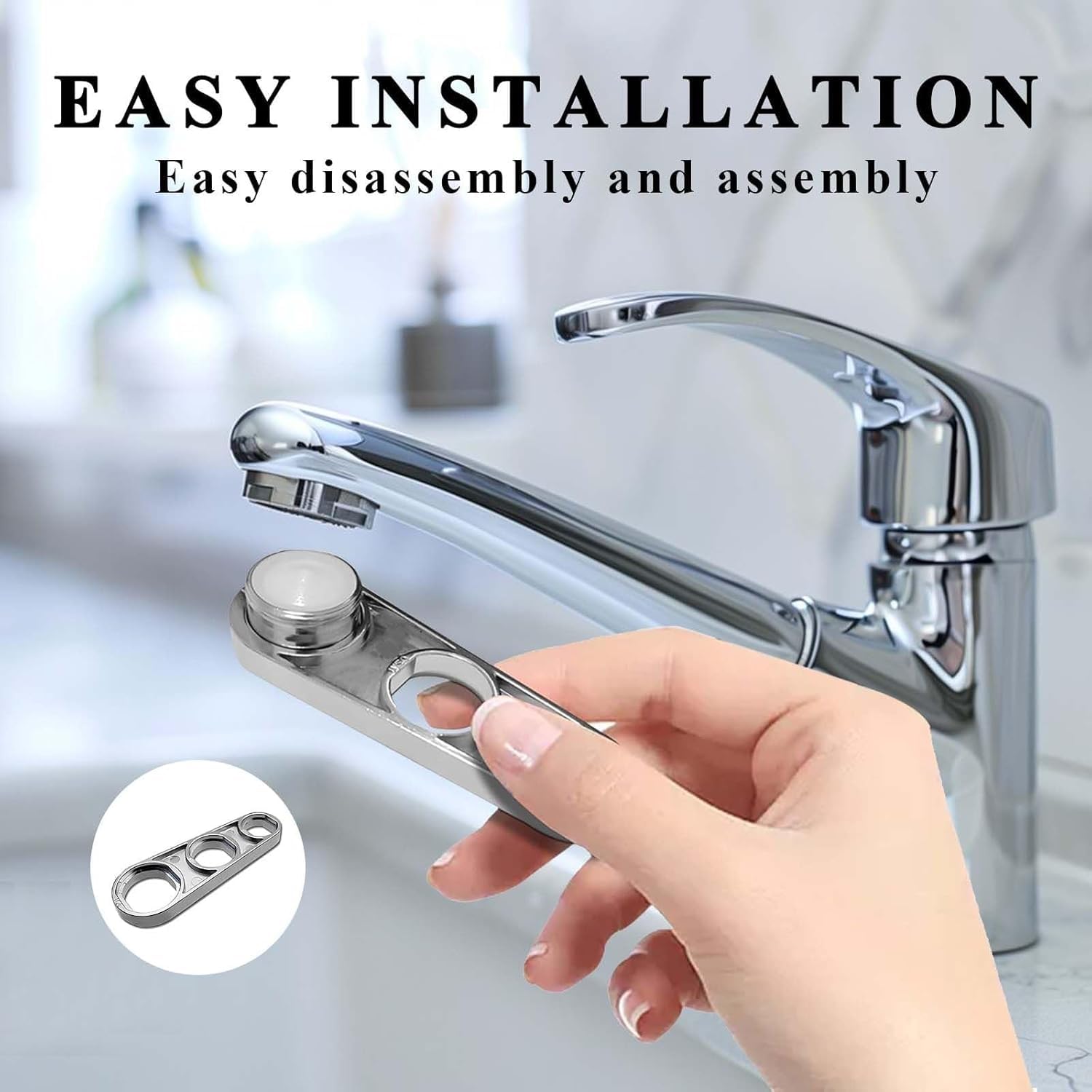 Clés de Barboteur de Robinet,Clé d'Aérateur de Robinet Multi-Usage,6 Tailles 16/18/20/22/24/28mm Universal Faucet Bubbler pour Robinet de Cuisine et de Salle de Bain