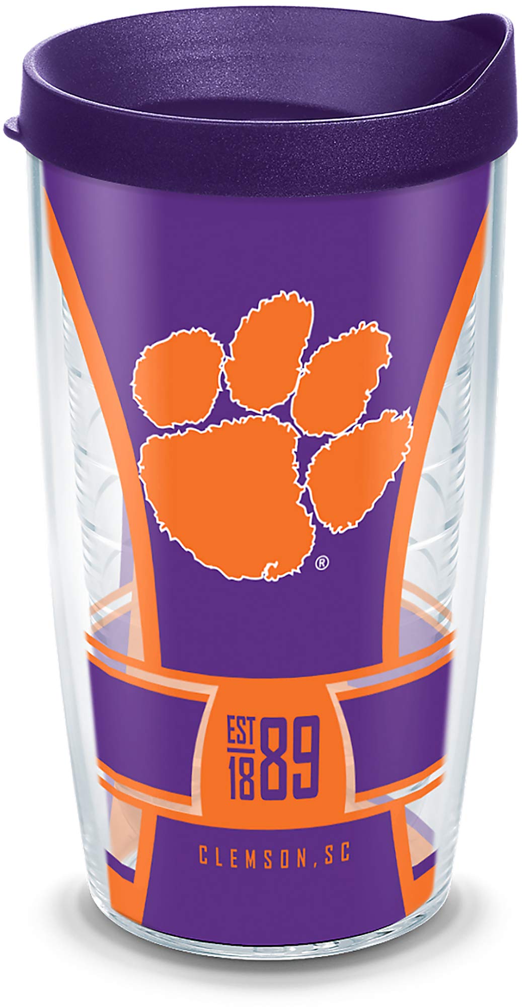 Tervis Made in USA doppelwandiger Clemson University Tigers isolierter Trinkbecher hält Getränke kalt und heiß, 680 ml Wasserflasche, Spirituosen