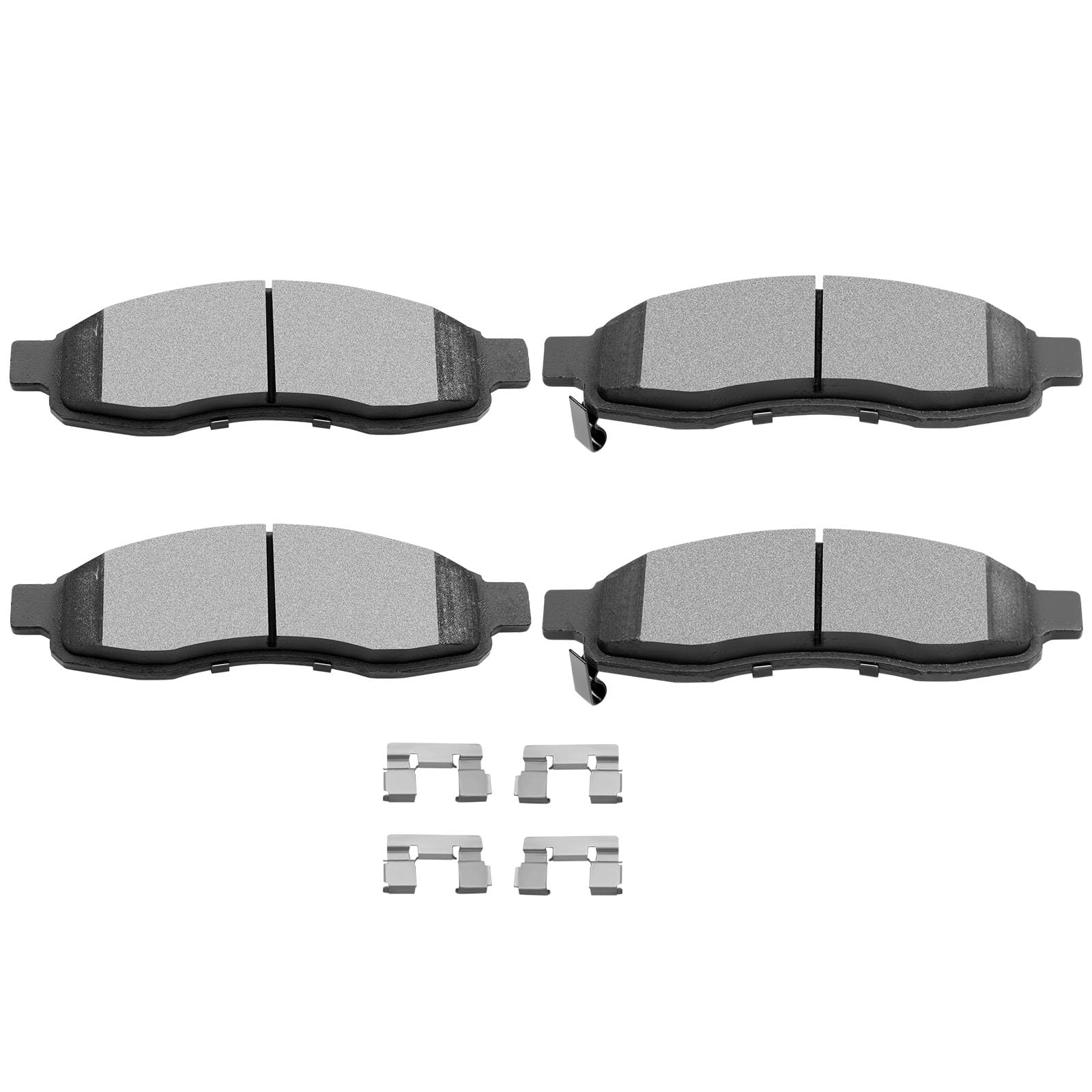 SCITOO D1015 Front Semi-Metal Brake Pads Sets For Nissan For Armada 2005-06 | For INFINITI For QX56 2004-2006,For Nissan For Pathfinder For Armada 2004; Stable Braking Performance &amp; Good Heat Dissipation