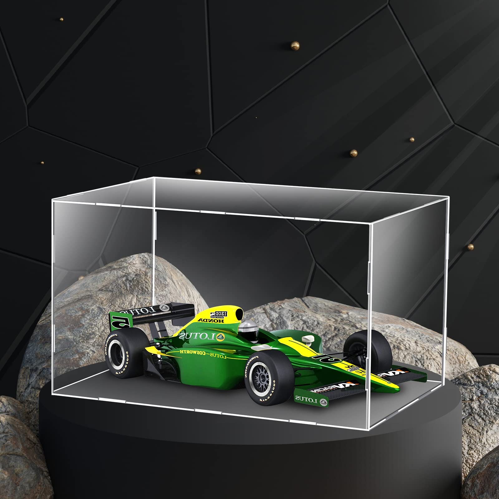 ATROPOS Clear Acrylic Display Case,Simple Self-Assembly Clear Acrylic Display Box,Dustproof Protection Showcase for Action Figures Toys Soccer Collectibles, Toys?7.87*7.87*13.78 in?