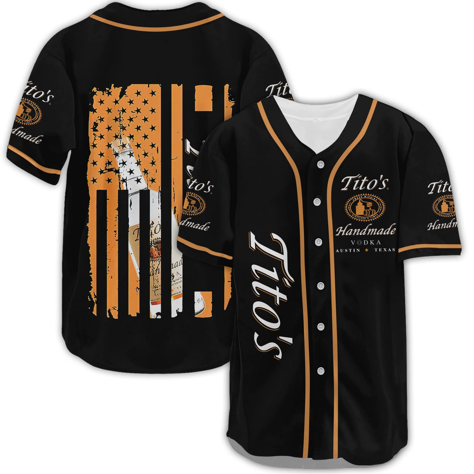 Vodka Baseball Jerseys Alcohol Shirts for Men Women Whiskey Shirts Christmas Alcohol Baseball Jersey