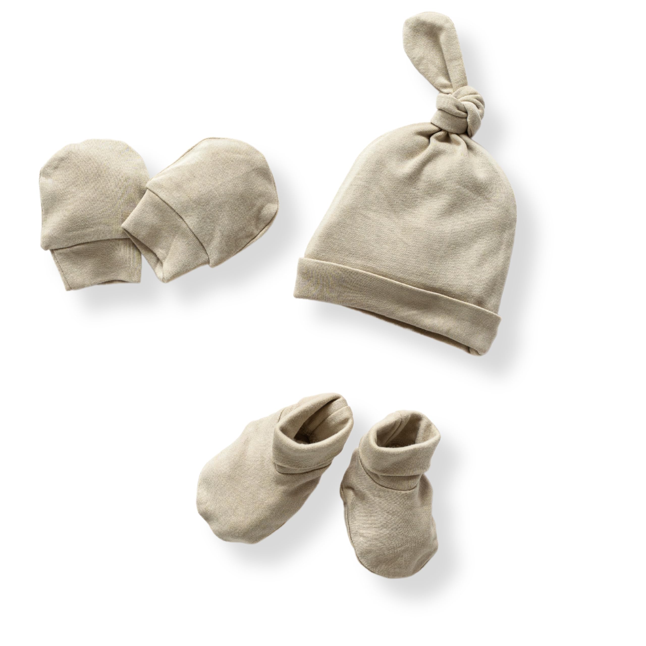 Premium Bamboo Muslin Baby Set - Ultra-Soft Newborn Essentials Including Cap, Mittens, and Socks for Ultimate Comfort and Breathability
