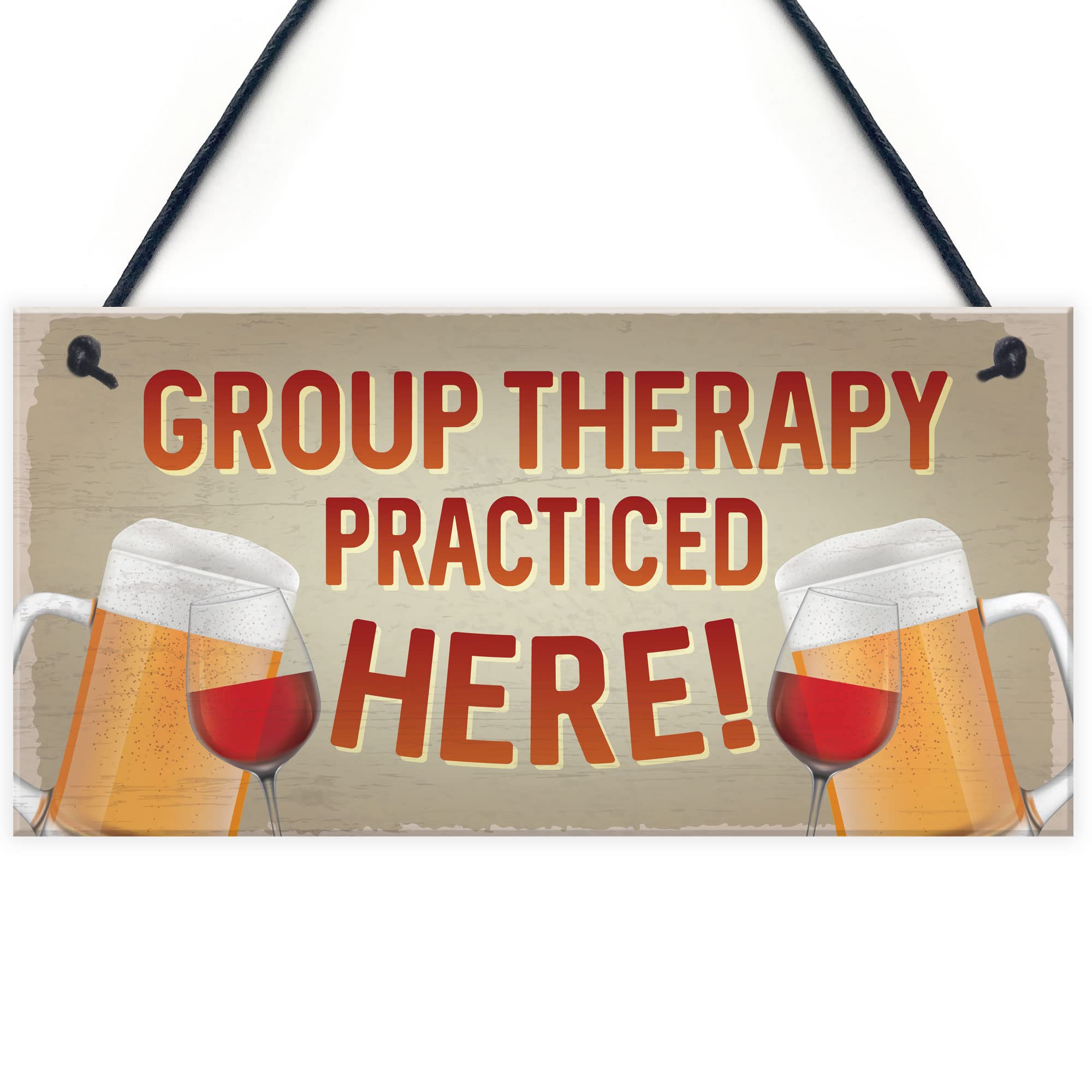 Red Ocean Funny Bar Sign Hanging Novelty Home Bar Sign Man Cave Gift For Him Her Alcohol Gift