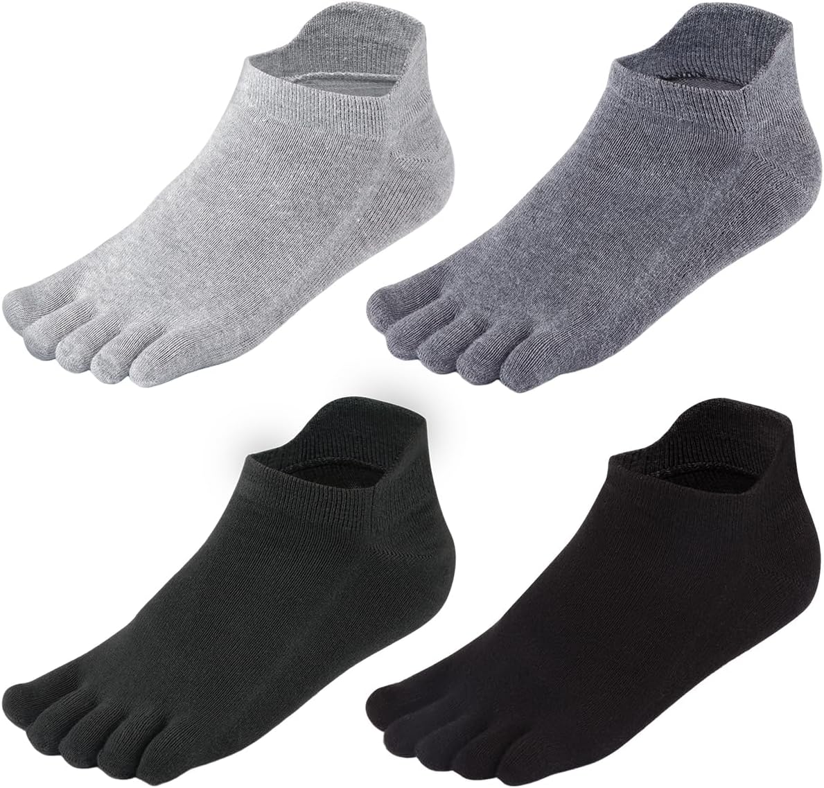 Meaiguo Toe Socks No Show Running Five Finger Socks for Men Women