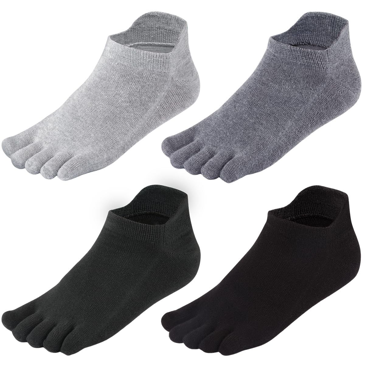 Meaiguo Toe Socks No Show Running Five Finger Crew Socks for Men Women 4 Pack - Review, Price and Buying Guide