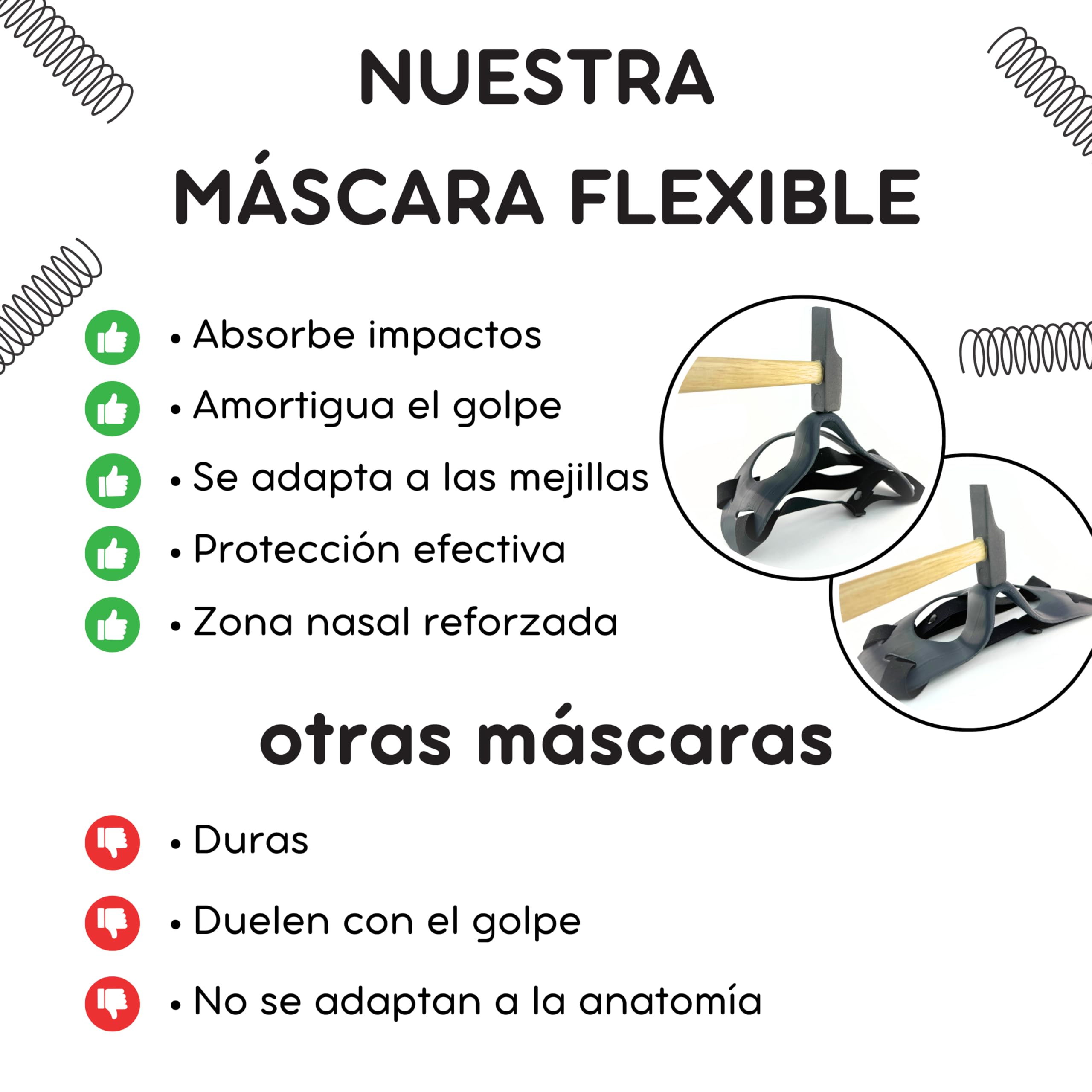 Máscara Protección de Nariz 3D Deportiva Facial Protectora para fútbol, Baloncesto, Voleibol