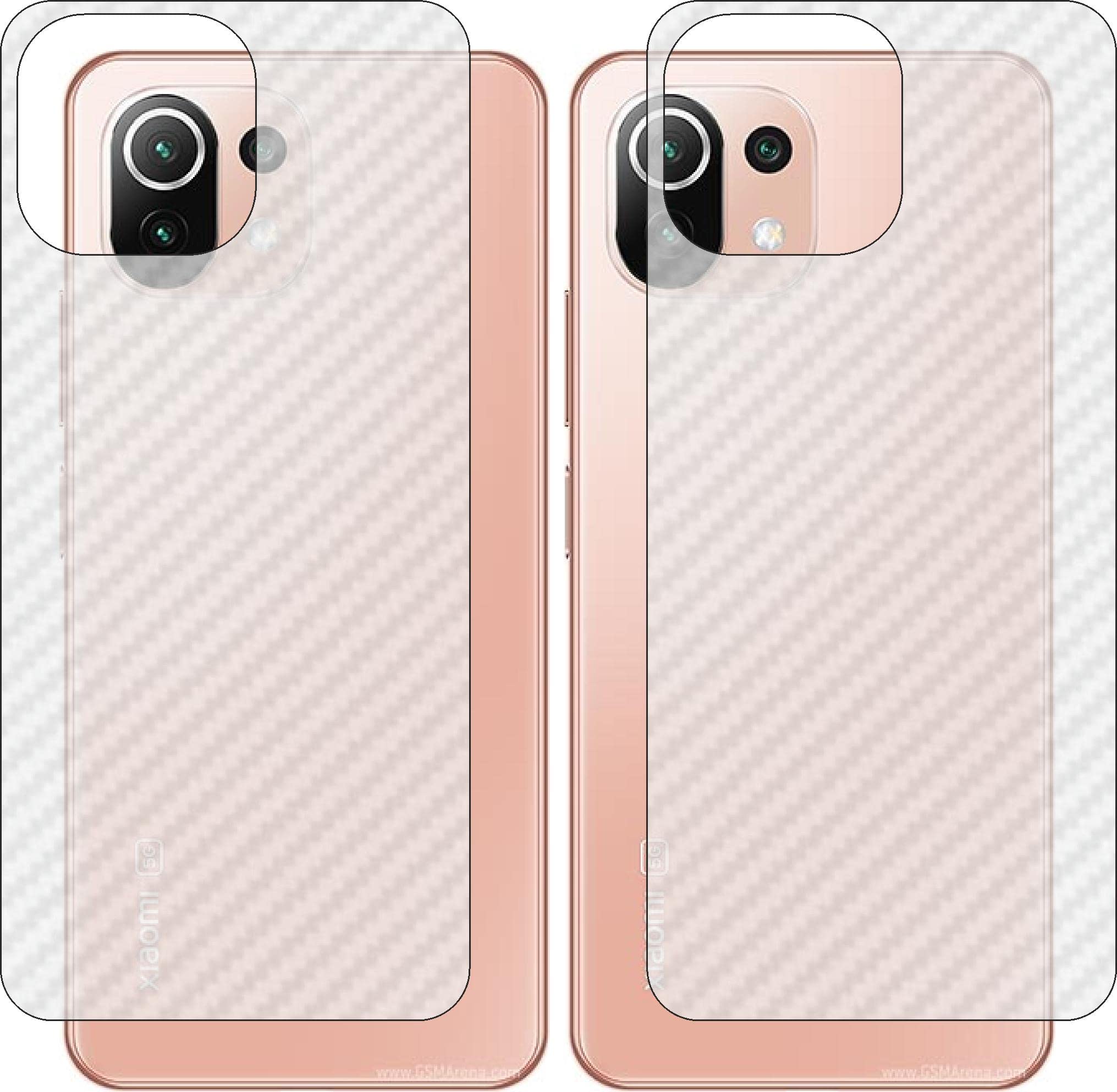 FASHEEN XIAOMI MI 11 LITE 5G NE Back Screen Guards, Back Skin