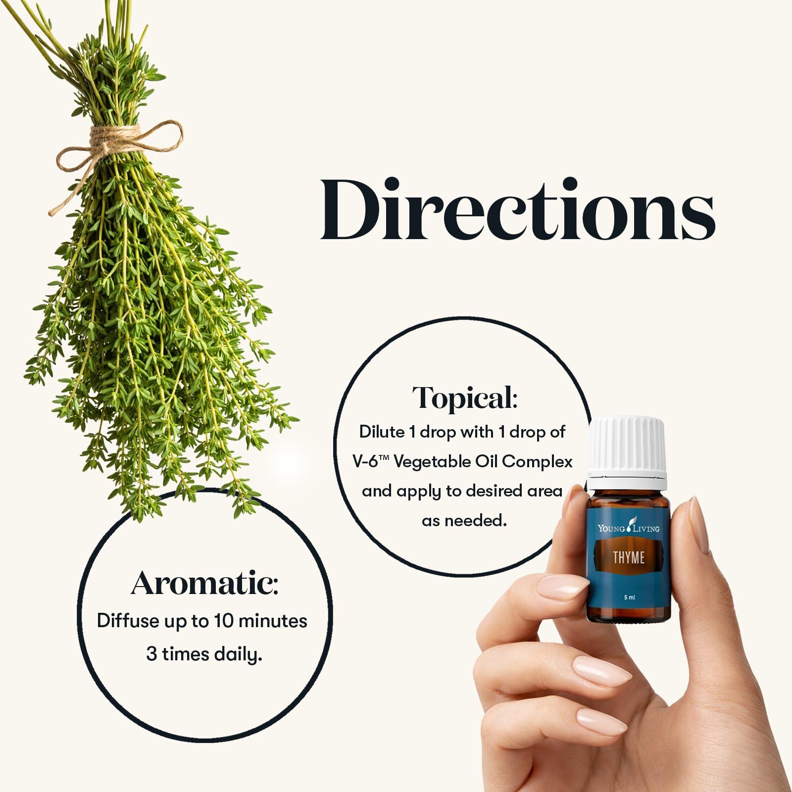 Amazon.com: Young Living Thyme Essential Oil | 5 ml | Bold Herbal