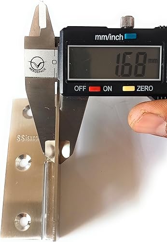 Miniatura 5 de ssiskcon - Bisagras de elevación 100% acero inoxidable, 3 pulgadas (2.953 in), acabado satinado 32D (630) lado derecho, juego de 2 piezas con