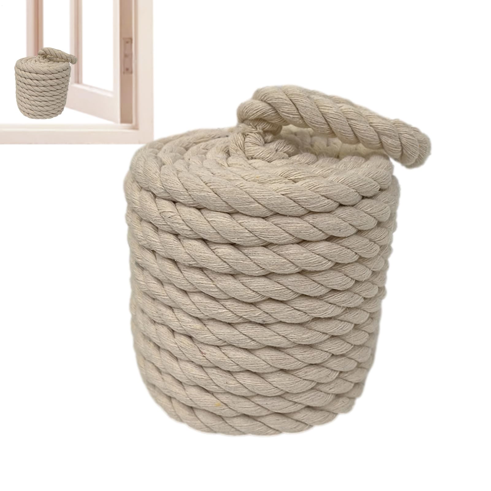 Beschwerter Türstopper – Bodenstopper, robuster Baumwoll-Türstopper mit