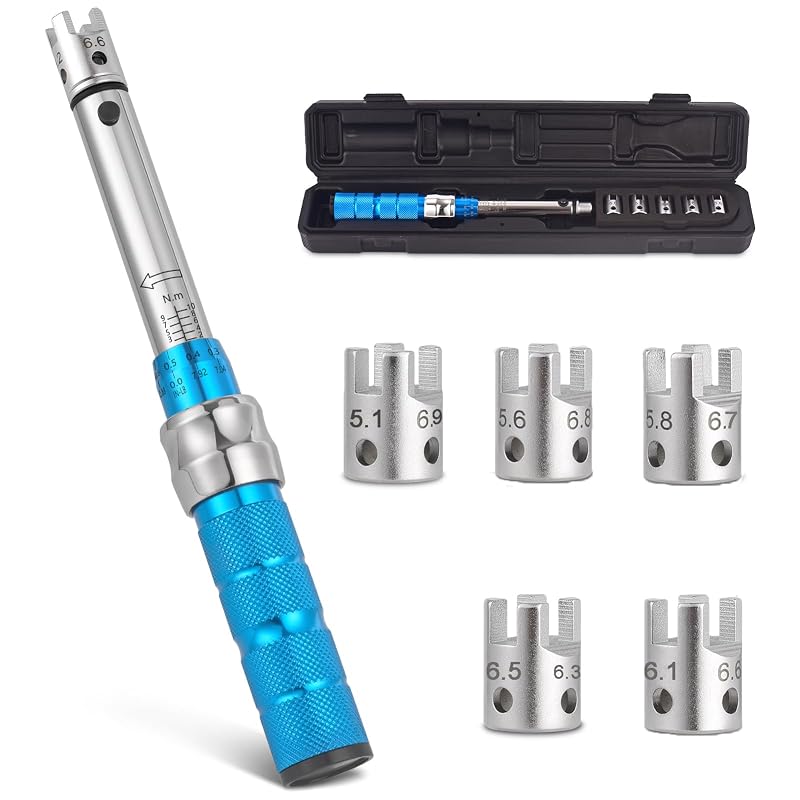 Chave de Torque para Raios de Motocicleta 2–10 N·m com 10 Cabeças Intercambiáveis COTOUXKER HL325