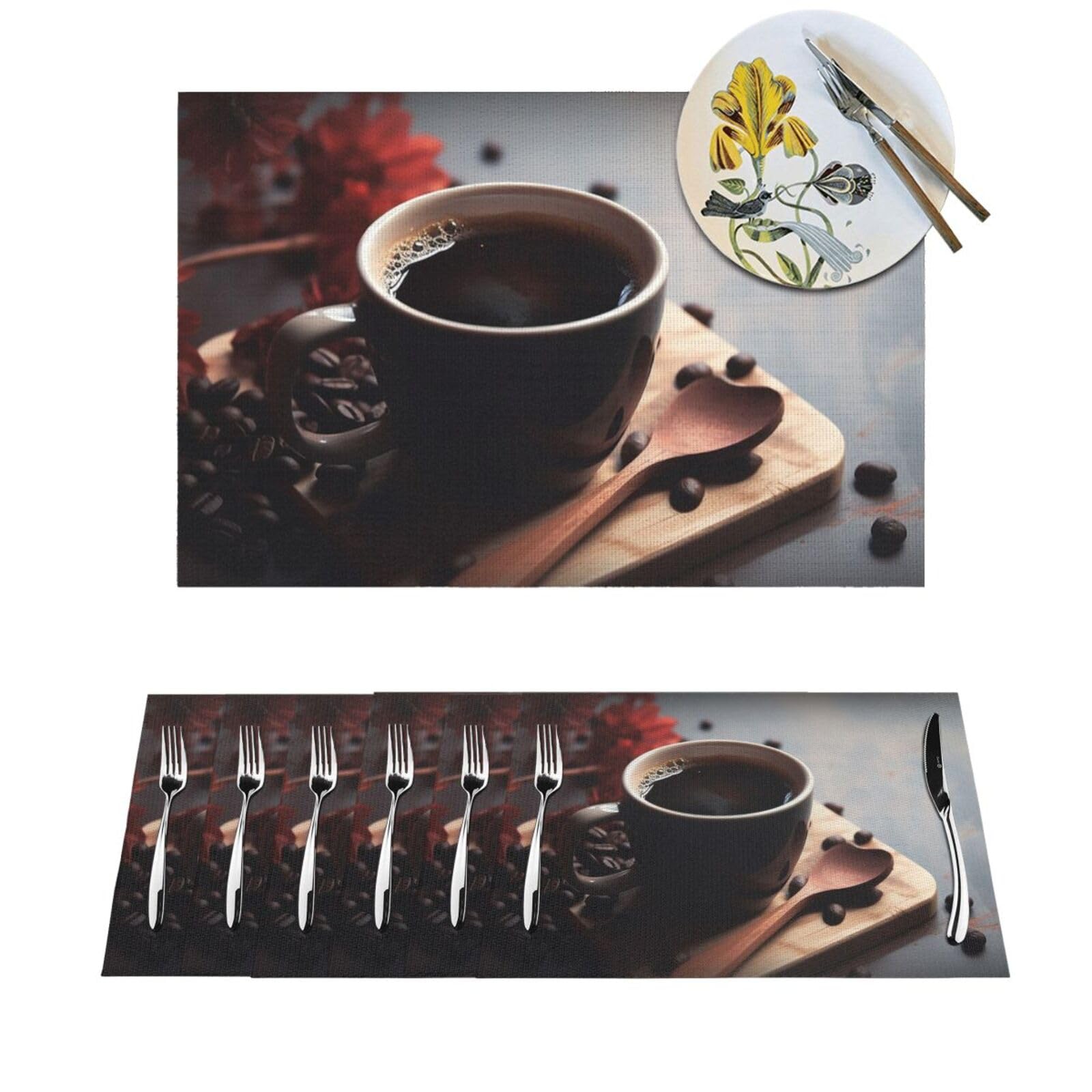 Set de table PVC lavable fini les taches avec ces 4 protège-tables