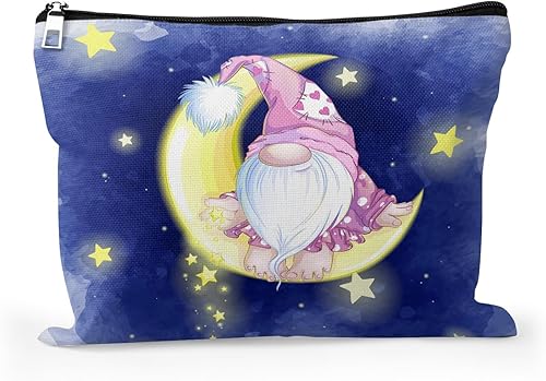 Bolsa de maquillaje para mujer, Lindo gnomo soñoliento202