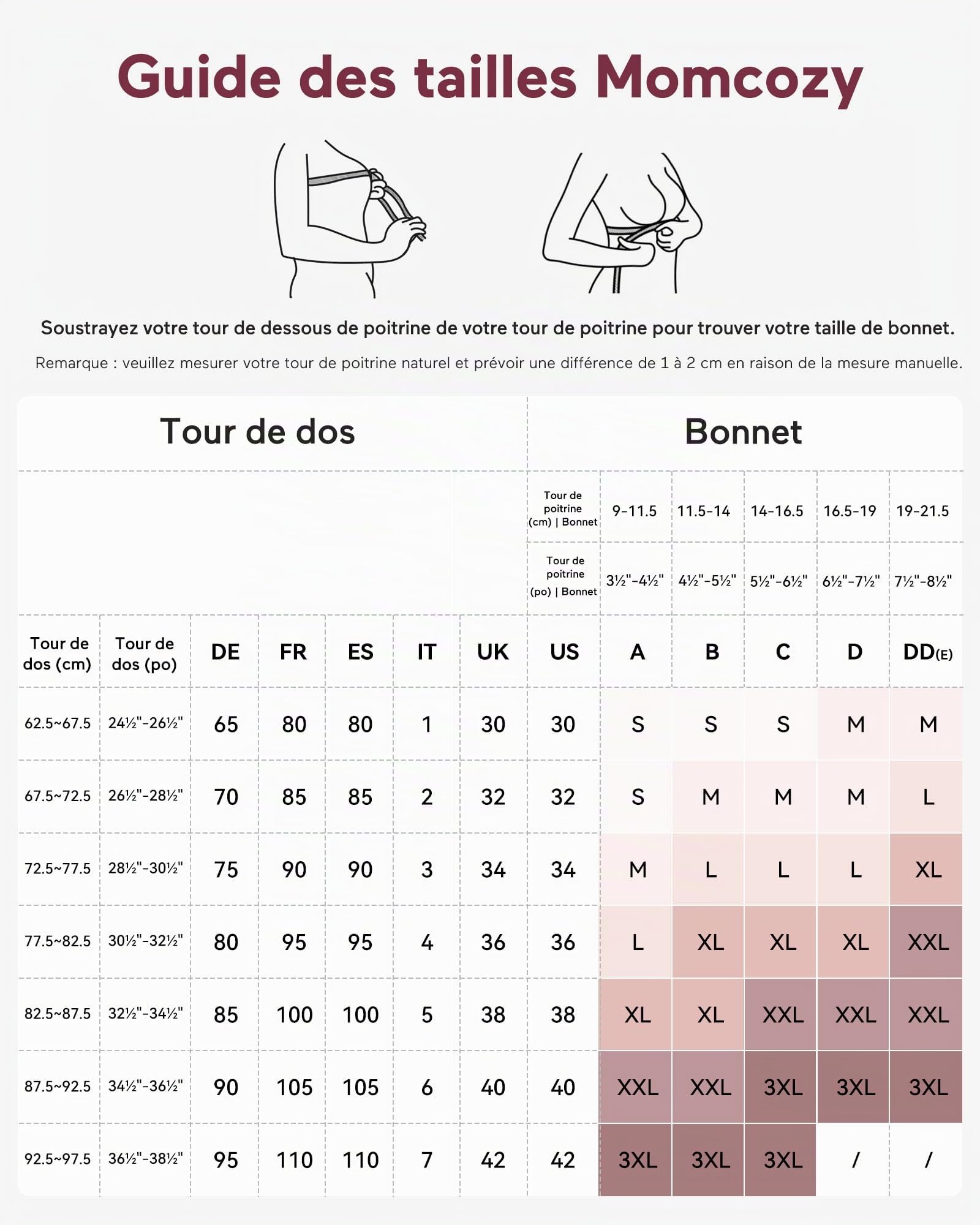momcozy Soutien-Gorge Allaitement, sans Couture brassière Allaitement, Confort Soutien-Gorge sans Armature