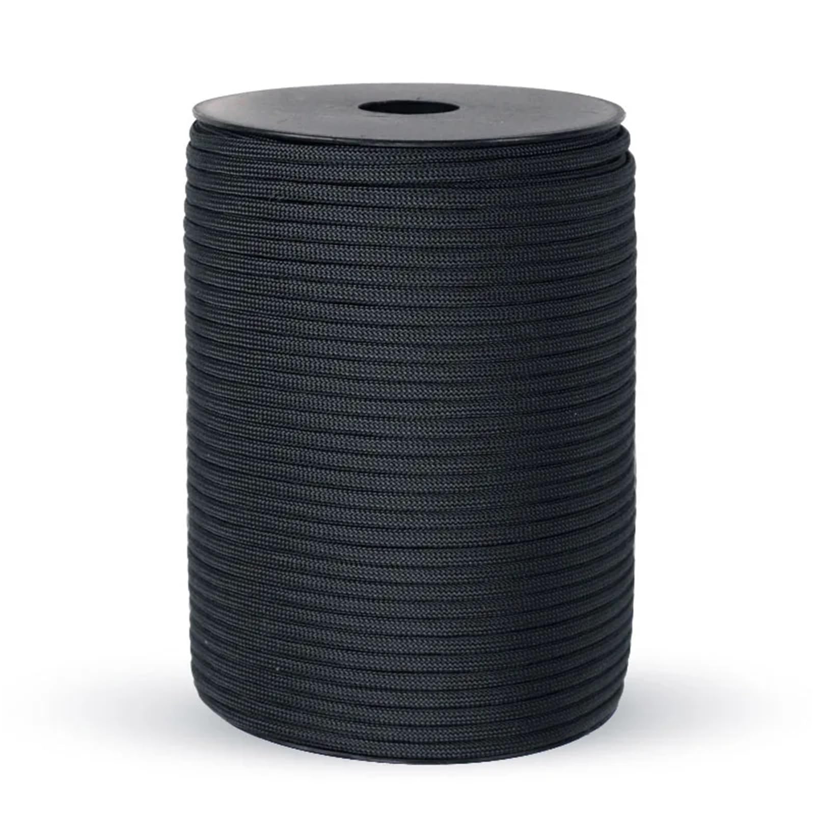 Paracord, Lina 30/50/100M Oś Standardowa 9-rdzeniowa 4mm Zewnętrzna linka spadochronowa Survival Parasol Namiot Pasek na smycz (Szary, 100M)