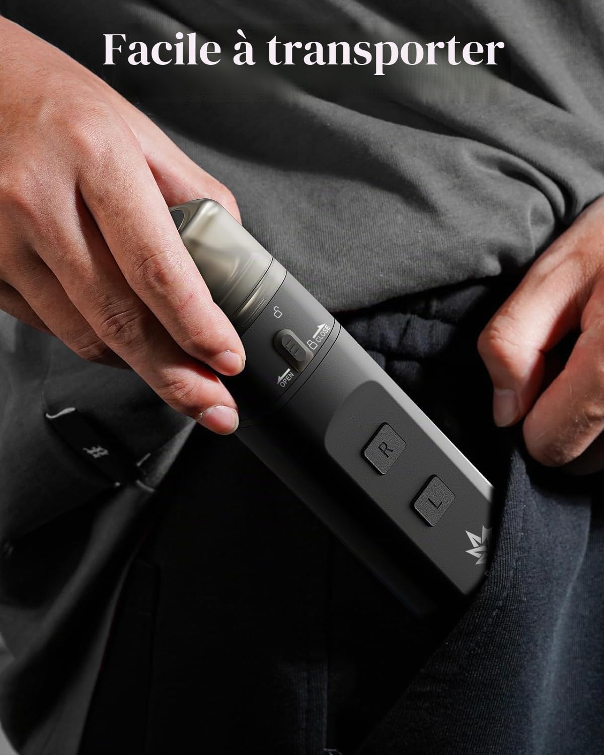Grinder électrique,Grinder à épices électrique,Portable broyeur épices/pollen,Super Puissance 7 Nm,Broyage bidirectionnel sans blocage,Mouture rapide 1,5 g, Avec trémie,Bol,Tube Conique (noir) USB