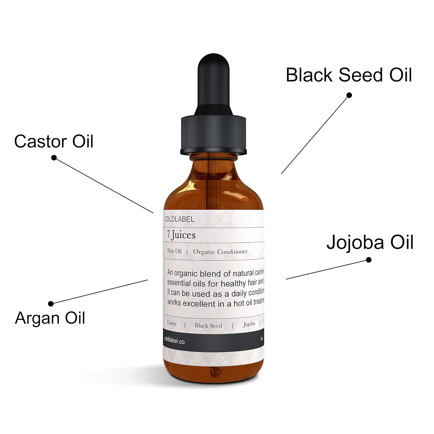 COLDLABEL Hair Oil 7juices 2oz