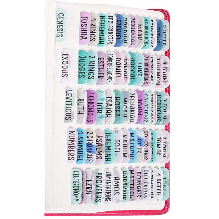 Buy Laminated Bible Tabs for Women and Girls (Large Print, Easy to Read