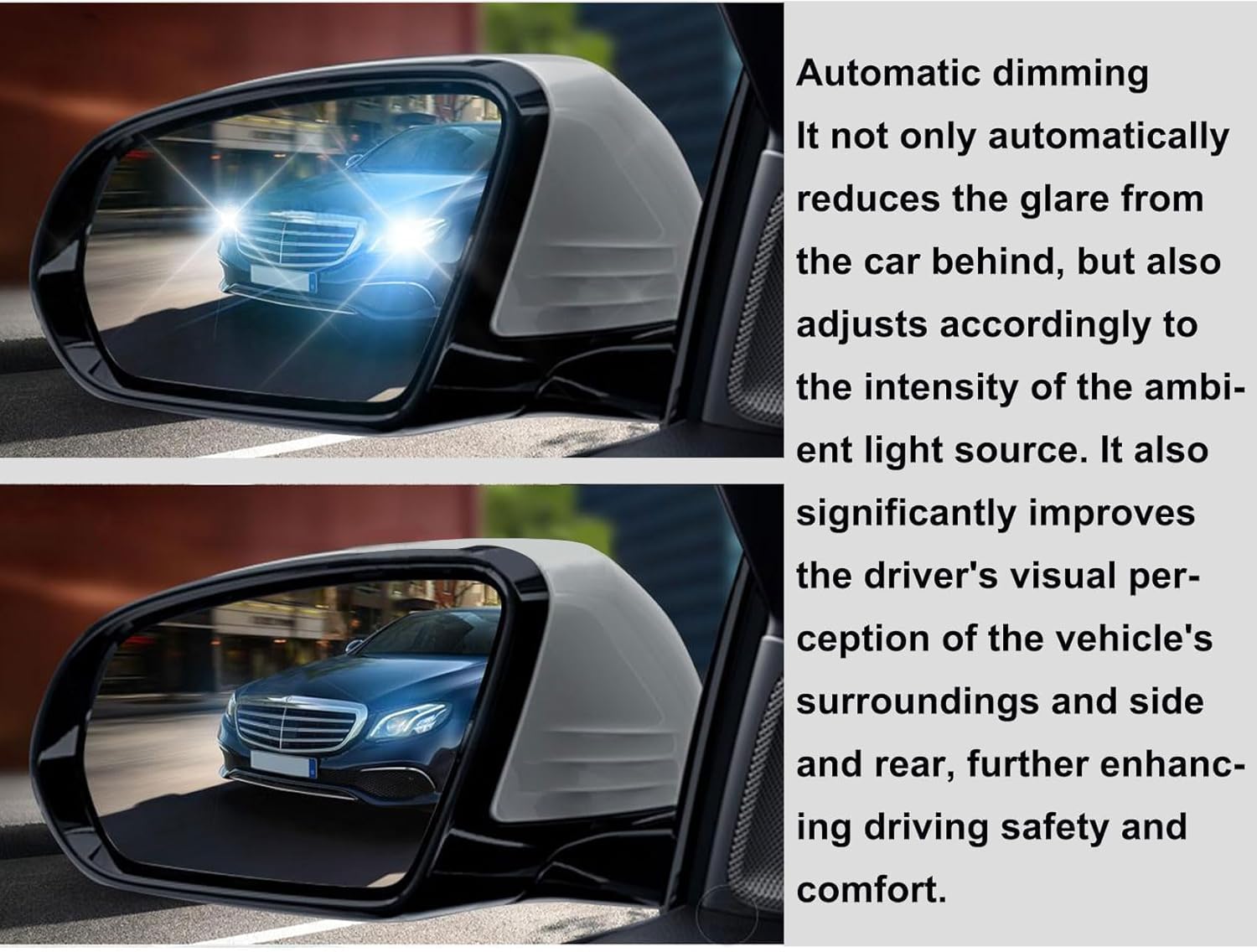 Mirror Right Passenger Side White Fit For Mercedes-Benz C250 C300 C350 C63 AMG 2008-2014 With Memory/In-housing Signal Light/Power Glass/Heated/Power Folding#2048103076 2048102076 2048101876
