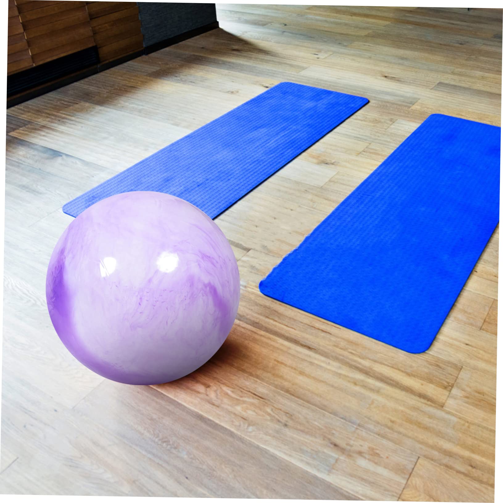 YARNOW Pelota de Ejercicio Marmolada de PVC 65cm, 2 Juegos | Inflable de Superficie Lisa, Apta para Yoga y Embarazo, Ligera, Diseño Duradero y Humanizado