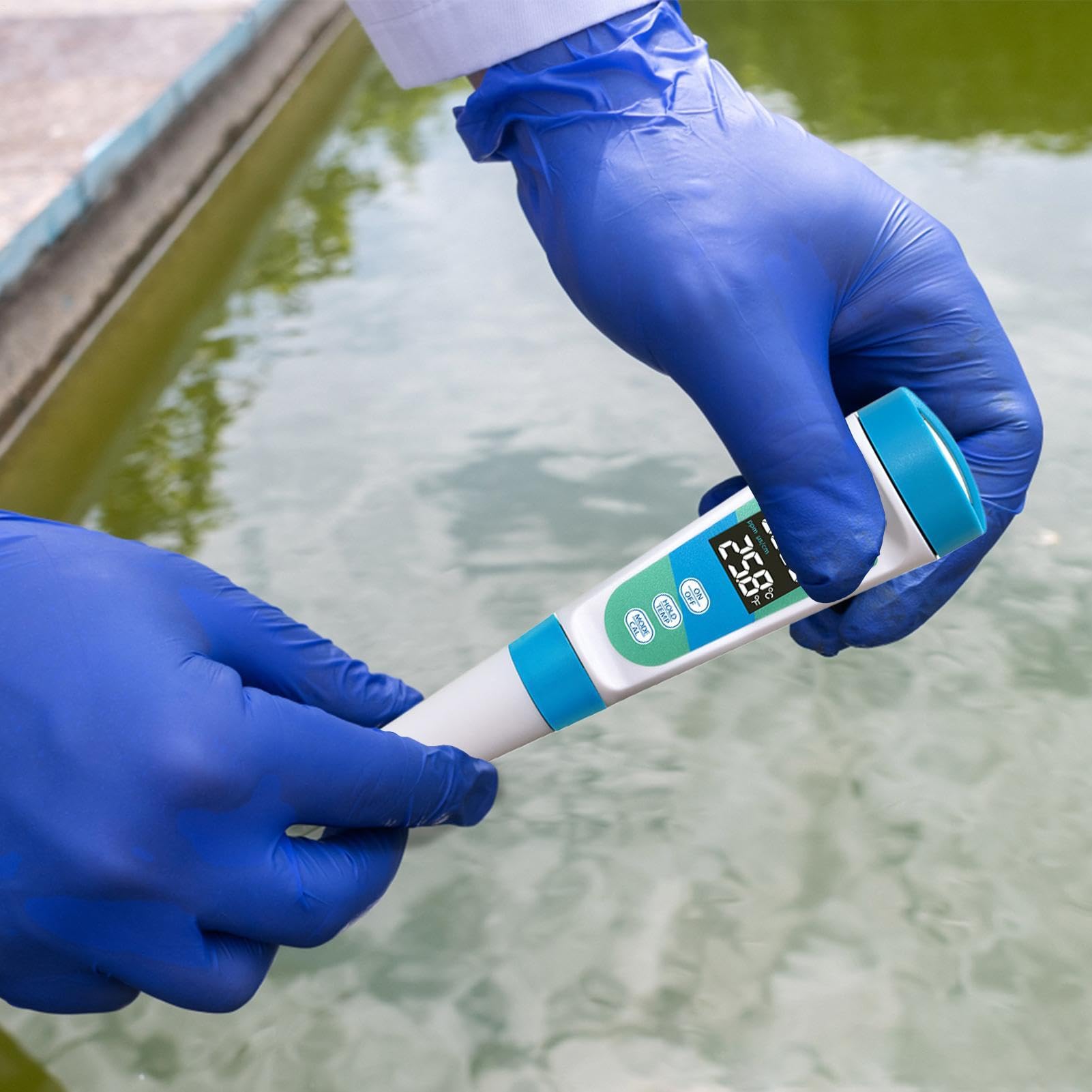 Medidor de prueba de agua, medidor de salinidad para acuario Kit de prueba