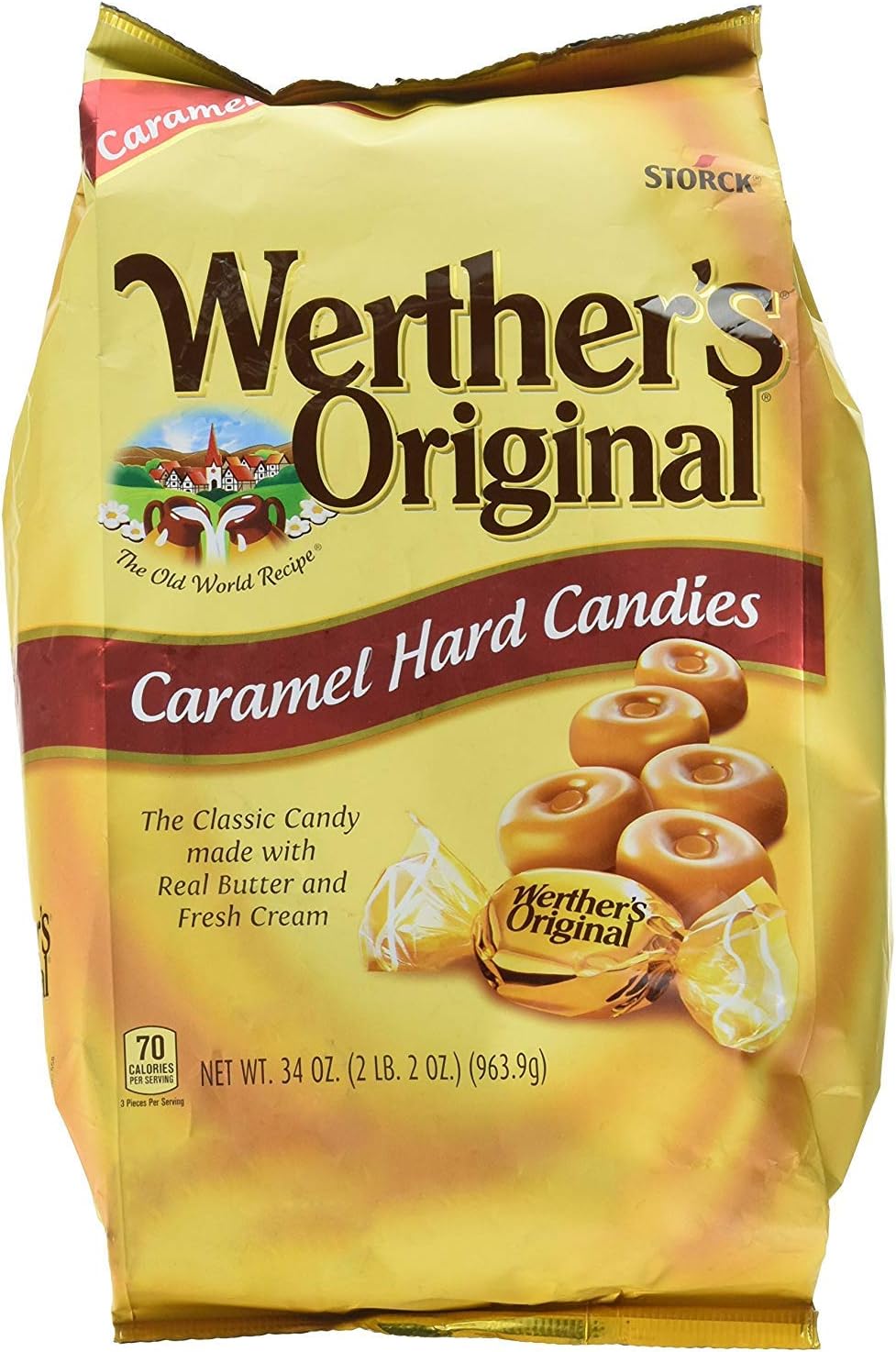 Amazon.com : Werther's Original Hard Caramel Candy, 12 Oz Bag : Grocery ...