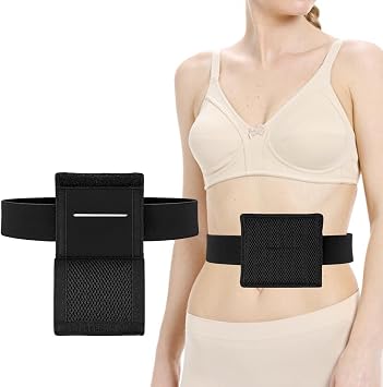Feeding Tube Belt, Peg Tube Holder Belt for Men Women BlackS | Breathable G Tube Accessories Belt Securely Fasten the Feeding Tube, Hidden G Tube Covers, Comfort Concealment Belt