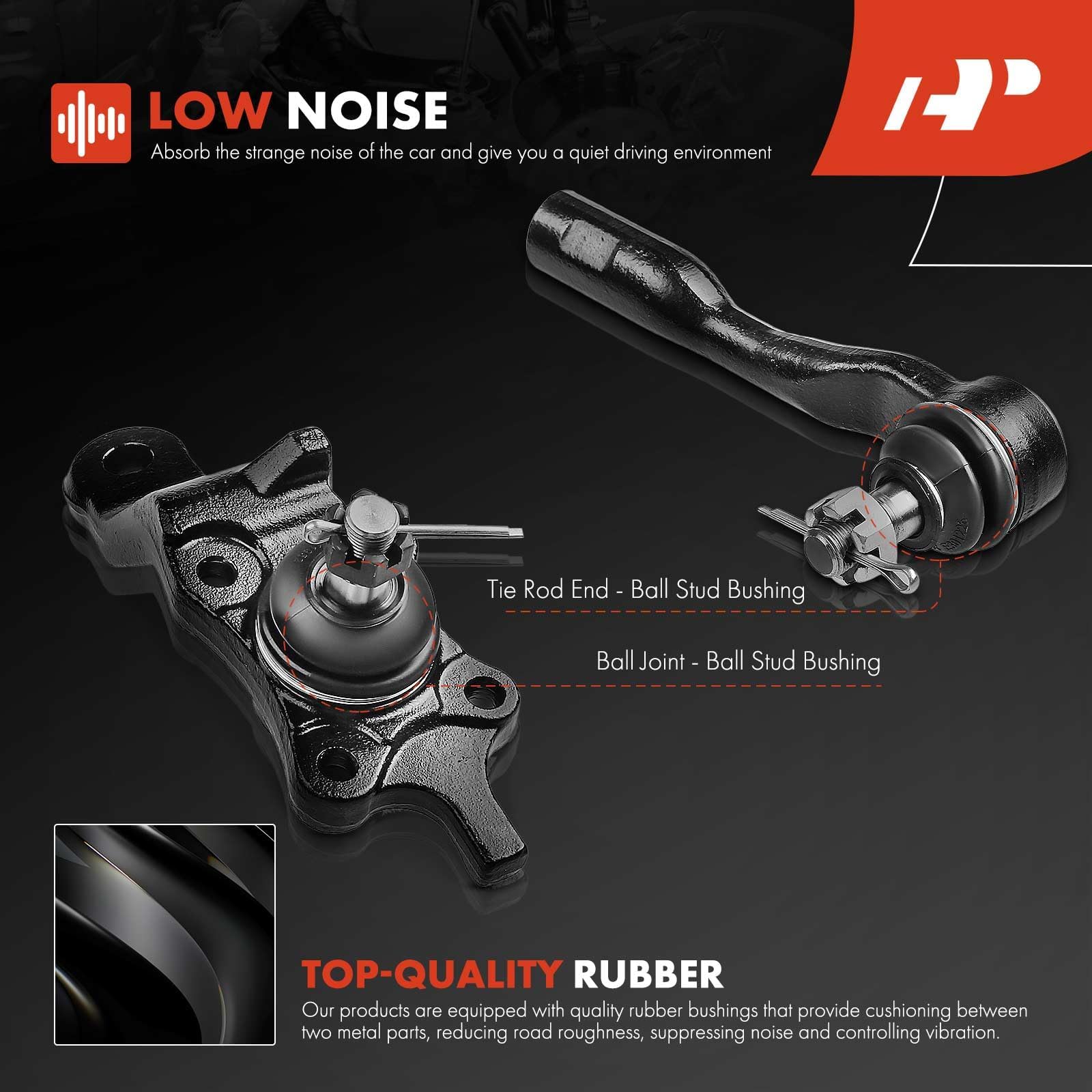 Amazon | A-Premium アウタータイロッドエンド フロントアッパーロワー  