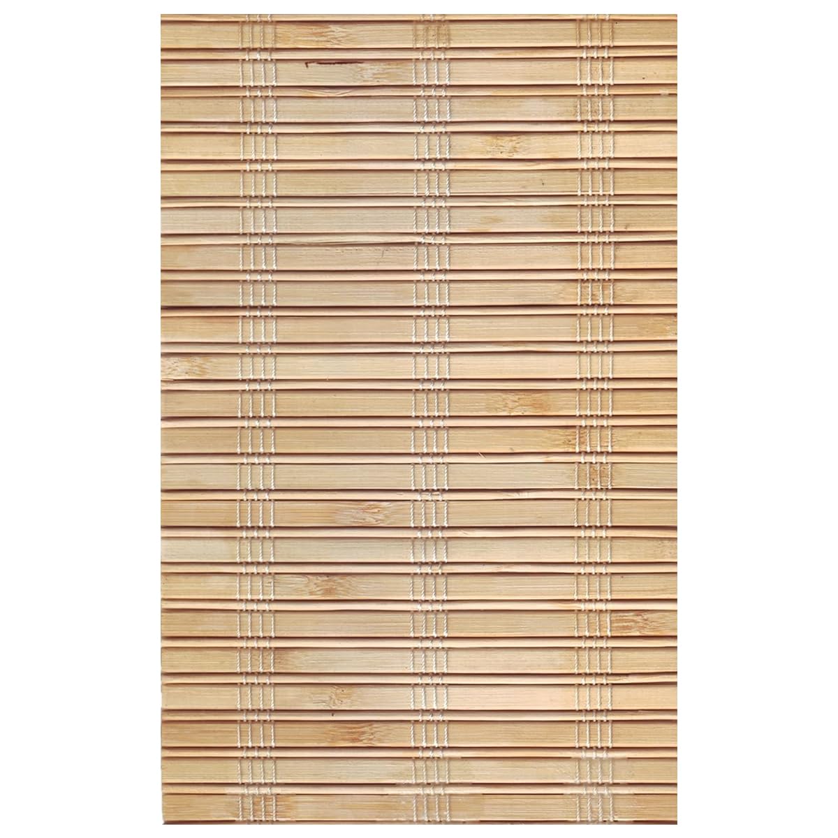 Flora Premium Roll Up Bamboo Curtains/Blinds for Windows| Shade for Sunlight, Rain & Dust Protection| Bamboo Screen for Balcony, Hotel, Resort, Restaurant| Indoor Use | (Beige, 5 Width/7 Height feet)