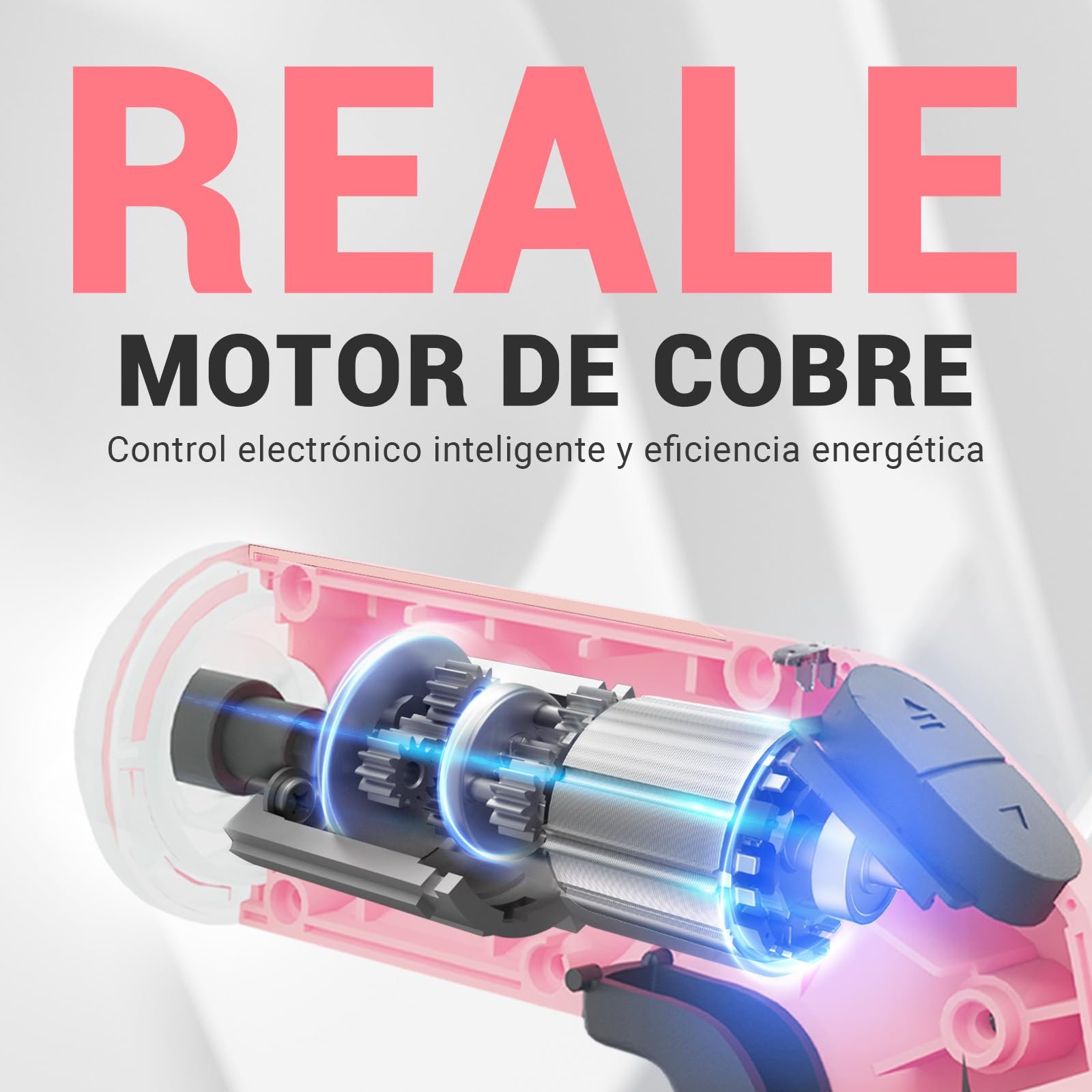 Destornillador eléctrico 4V, 5 N·m con batería de iones de litio de 2000 mAh, portabrocas hexagonal magnético de 6,35 mm, cable de carga USB-C, 18 puntas para reparaciones de muebles,Rosa