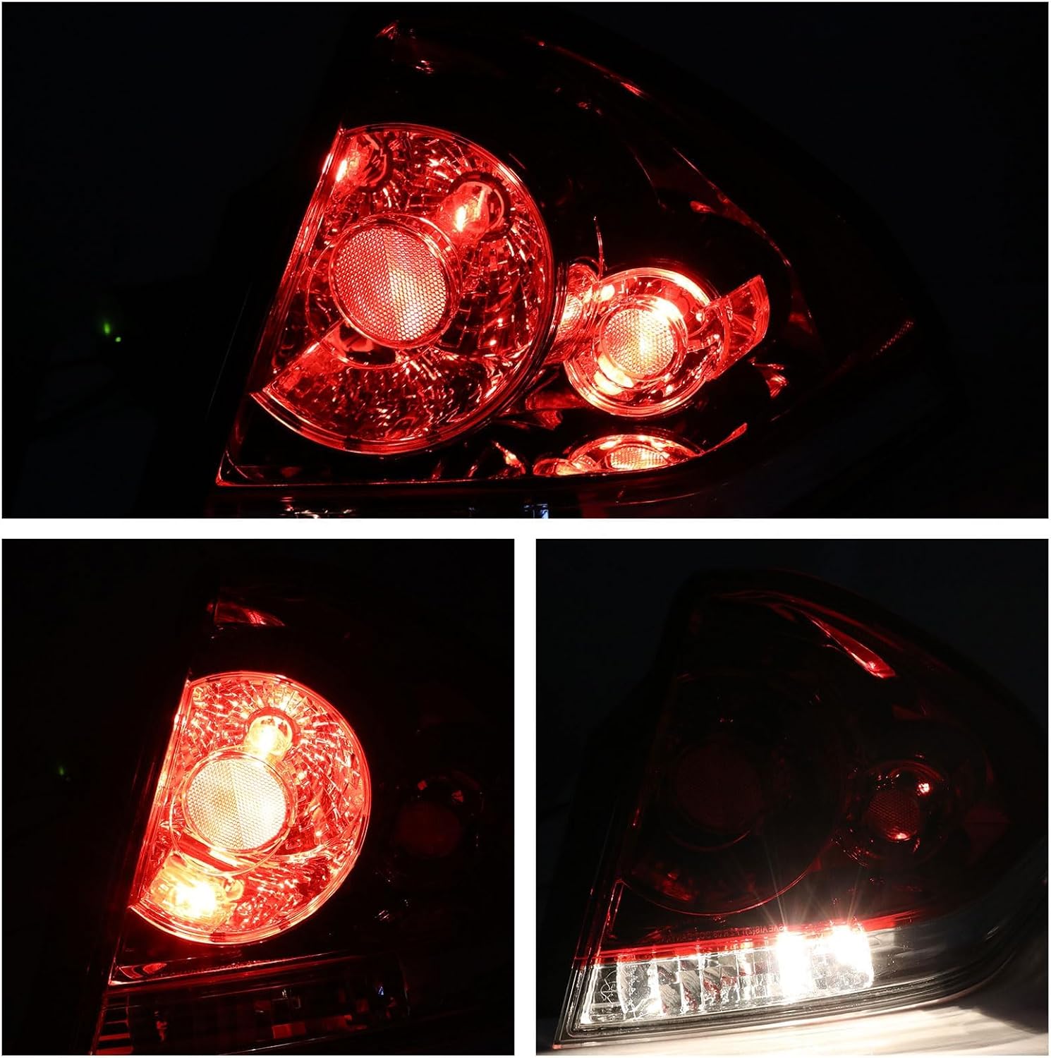 Tail Light Compatible With 2006-2013 Chevy Impala 2014-2016 Chevrolet Impala Limited Rear Taillight Right Passenger Side Taillight Replace 25971598 GM2801193 (Red Lens Brake Lamp w/Bulb)