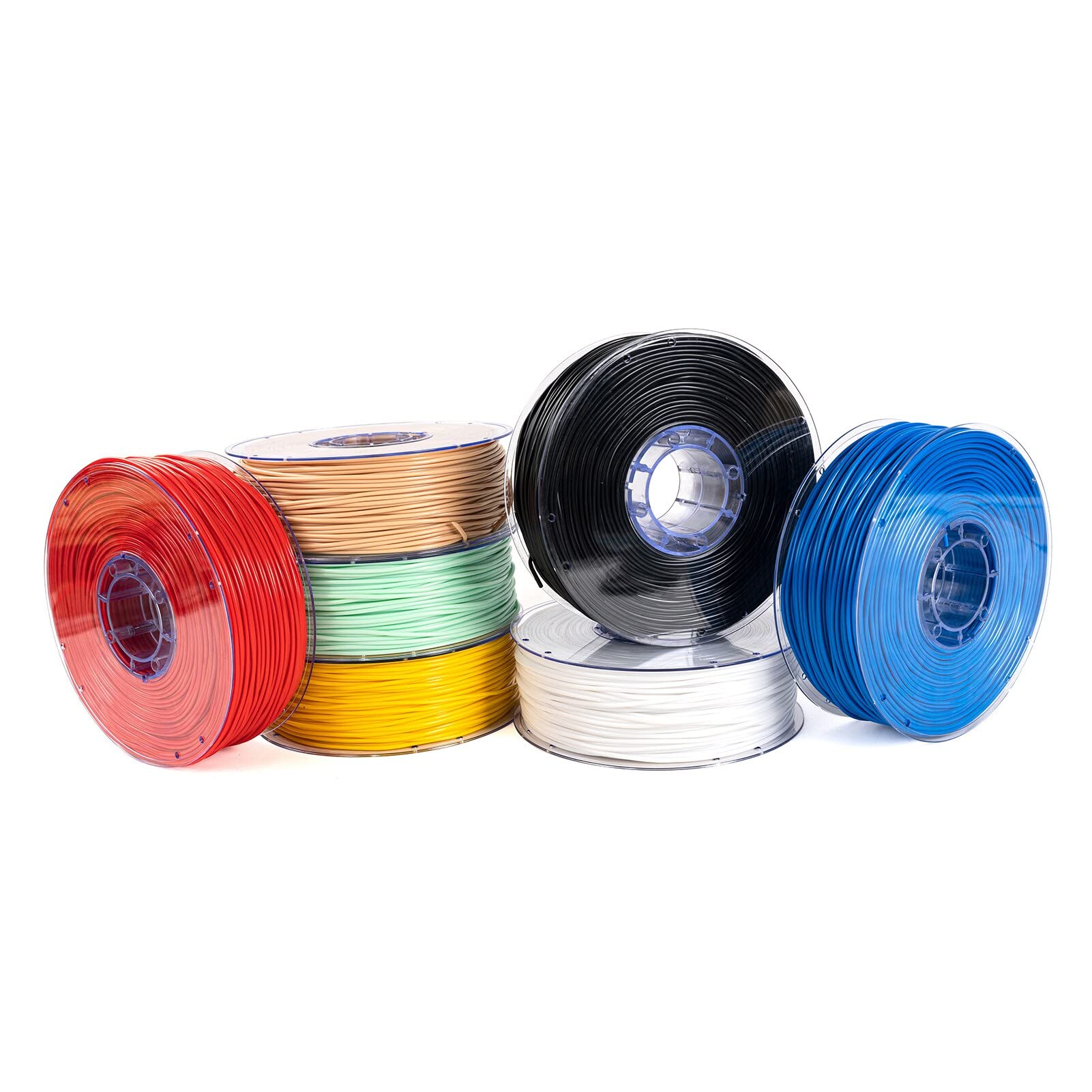 Filament do drukarek 3D Przezroczysty PLA, 1KG szpula filamentu do drukarki 3D o średnicy 2,85 mm, elastyczne materiały eksploatacyjne z gumy, materiały eksploatacyjne do drukowania(Blue)