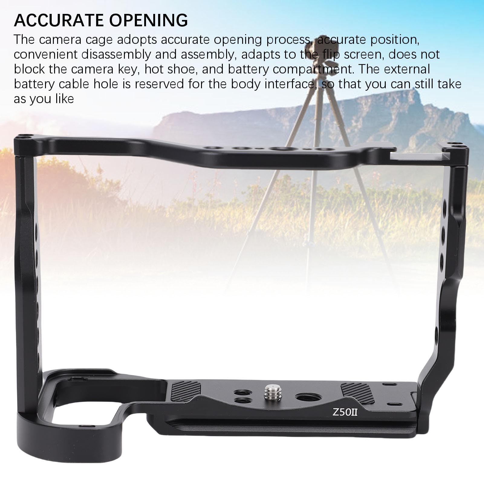 Zunate Camera Cage Rig Telaio Stabilizzante in Lega di Alluminio