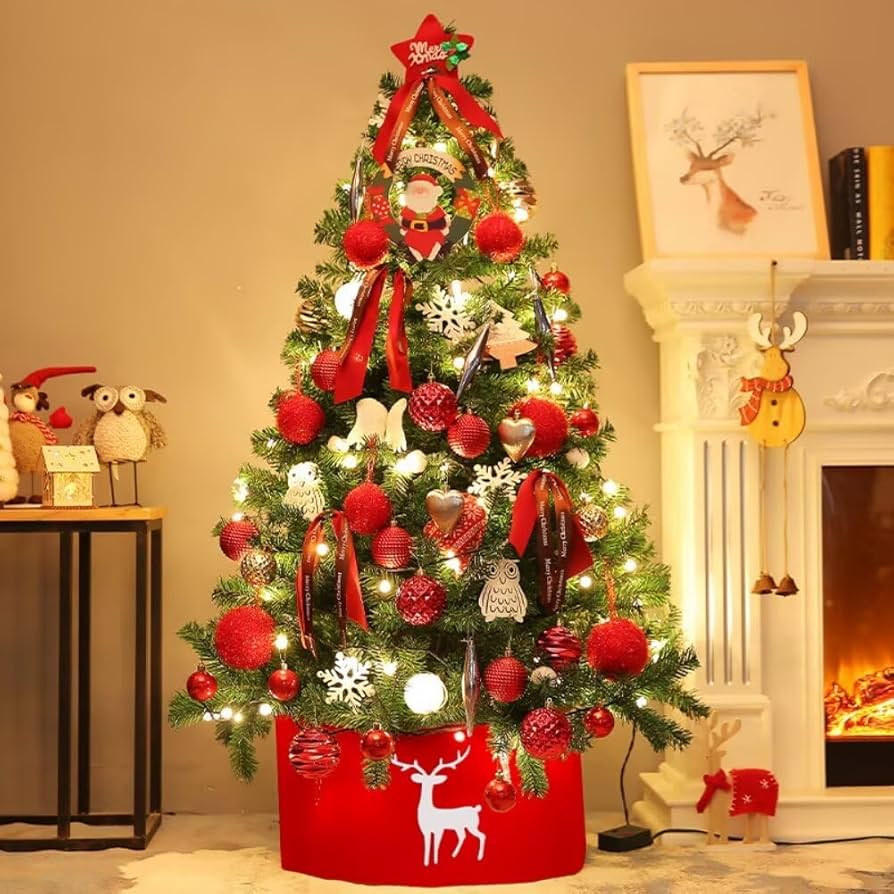 ライト付きクリスマスツリー 約210cm タンスのゲン クリスマスツリー 210 おしゃれ オーナメント ledライト