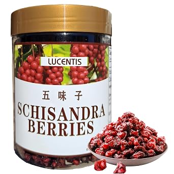 Premium Dried Schisandra Berries, 7.76oz Five Flavor Fruit Tea | Wild Harvested Wuweizi | Herbal Superfood |