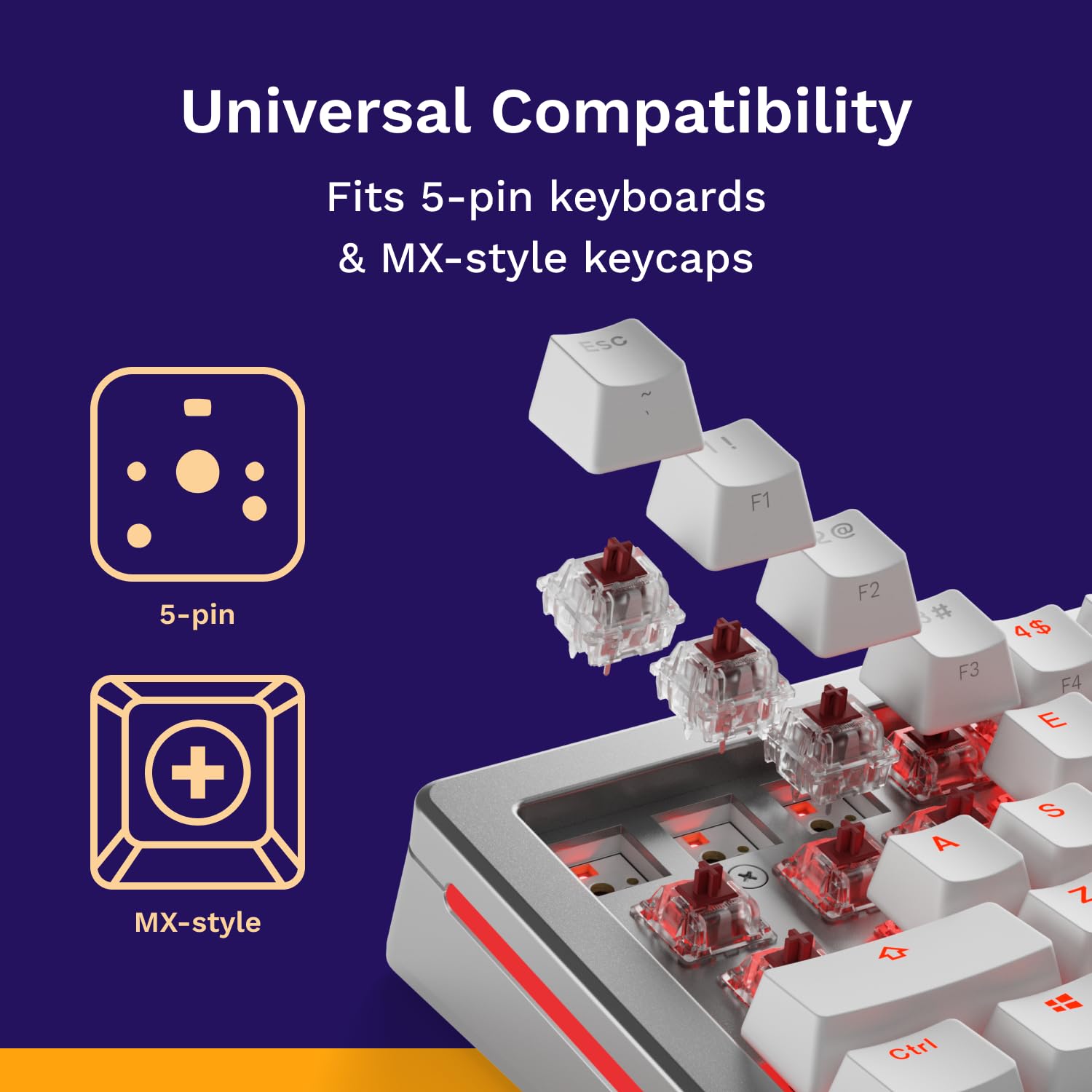 Amazon.com: Glorious Gaming - Fox Heavy Linear Switches (110 PCS