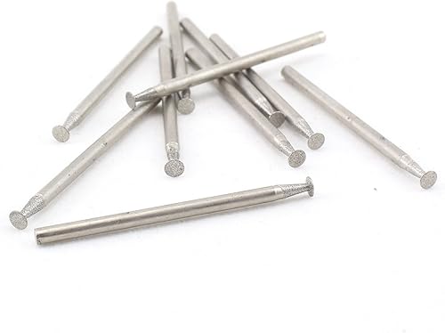 Miniatura 9 de ILOVETOOL Brocas de pulido de diamante de cabeza en forma de T de 0.039 in 3/32 "pulgadas de vástago de piedra accesorios de grabado herramienta