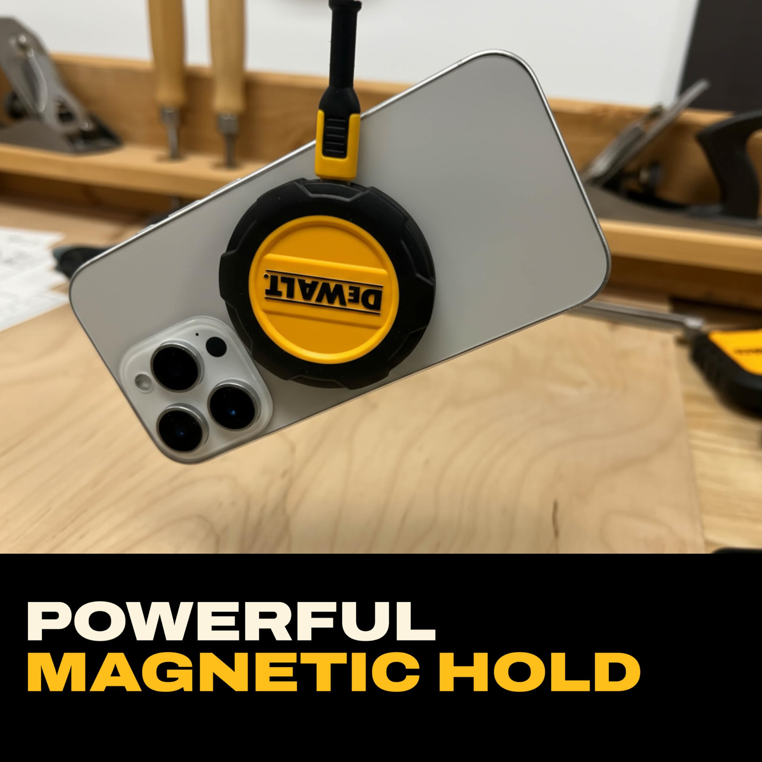 DEWALT Magnetic Phone Holder for Car Kit, Heavy Duty Wireless Charger, Vent Mount, Dash Mount, Charging Mounted Holders Cell Phone Holders for Your Car Accessories for Women Men for iPhone 17 16 15 14 — view 6
