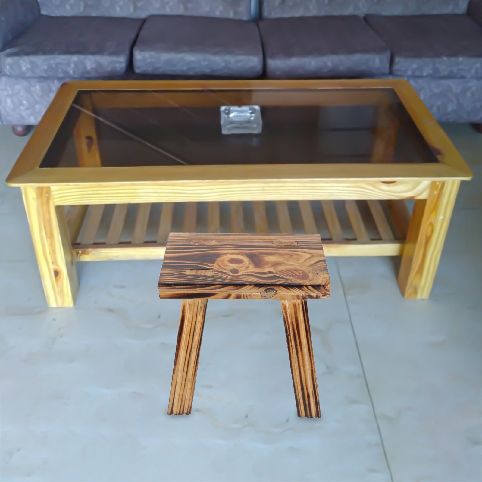 BESTOYARD Taburete Infantil de Madera Maciza Ligero y Portátil para Pequeños, Adecuado para Dormitorio y Uso Doméstico Seguro y Cómodo