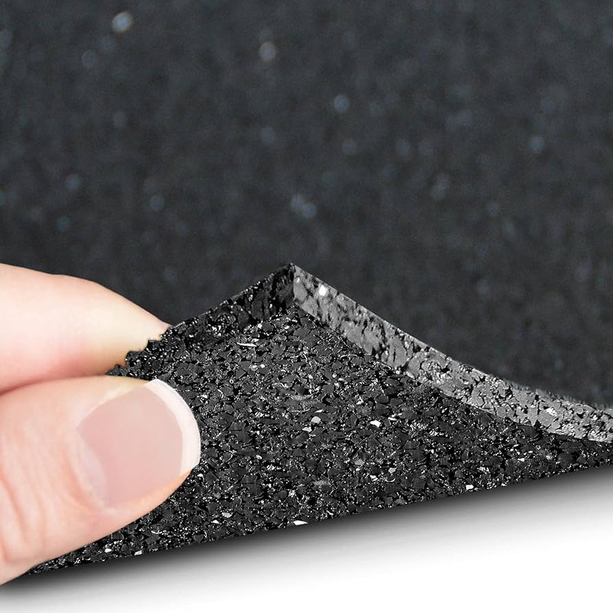 Etm Anti-Vibration Washing Machine Mat - Soundproof Mat For Appliances | Thick Rubber | Sound And Impact Absorbing | Thickness: 5mm - 100 X 62.5 Cm